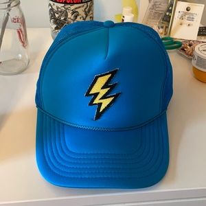 Lightening bolt trucker hat never worn